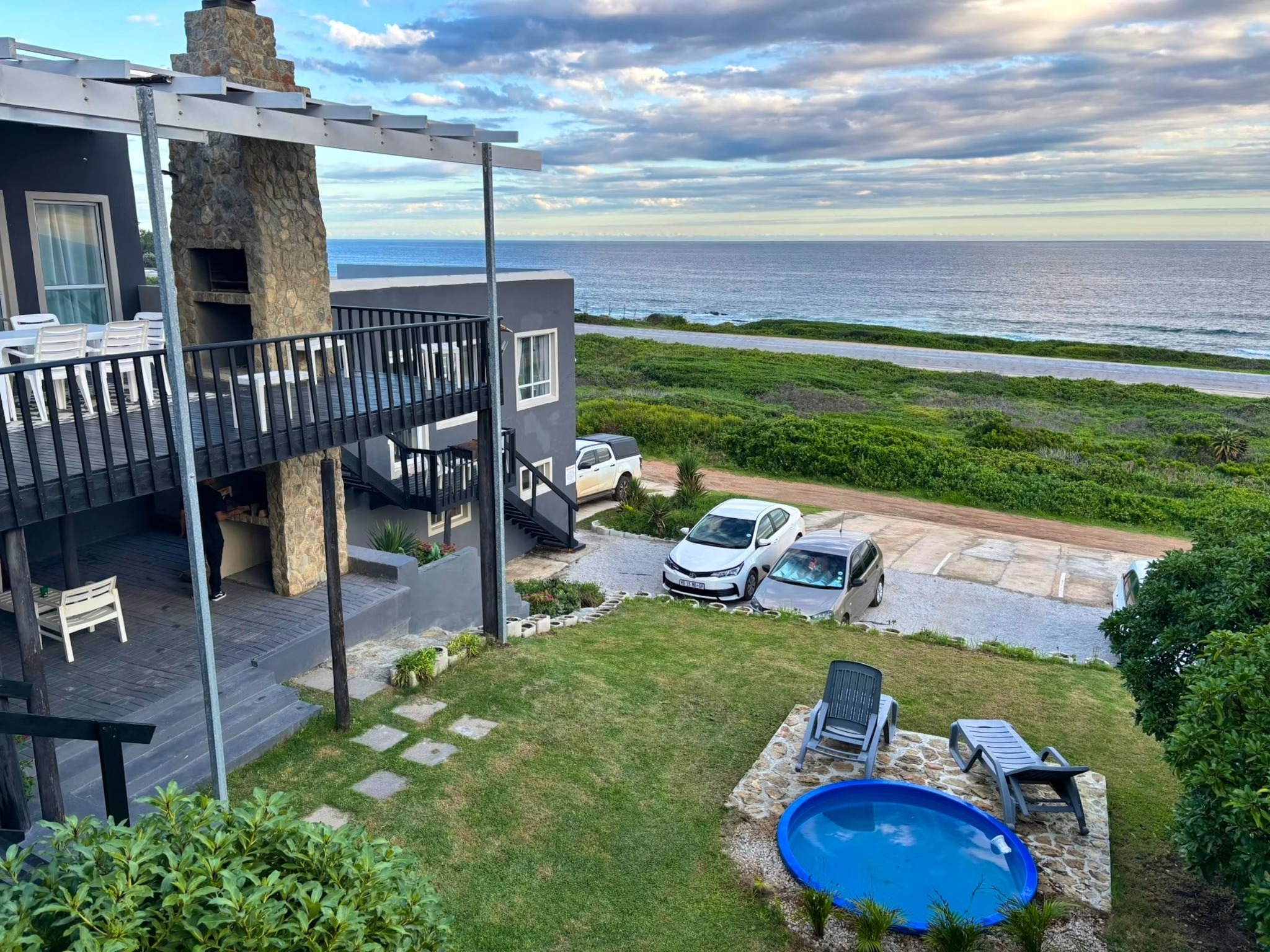 Seaview Sunsets property, outdoor pool and ocean views